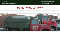 Desktop Screenshot of metropavingco.com