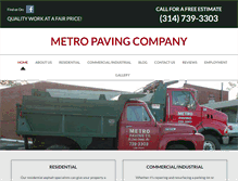 Tablet Screenshot of metropavingco.com